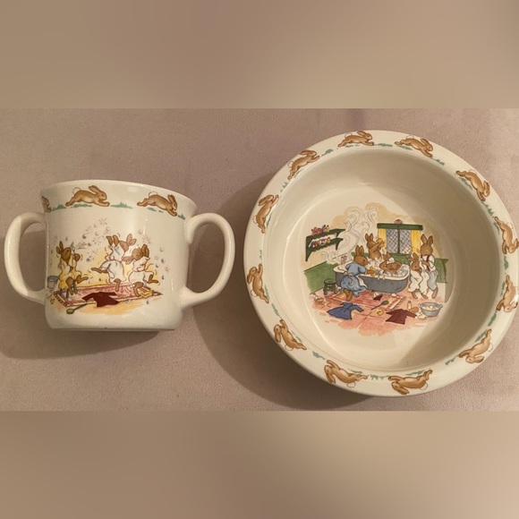 Royal Doulton Other Royal Doulton Bunnykins Baby Plate And Cup